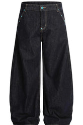 Men's Pocketed Wide Leg Jeans