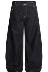 Men's Pocketed Wide Leg Jeans