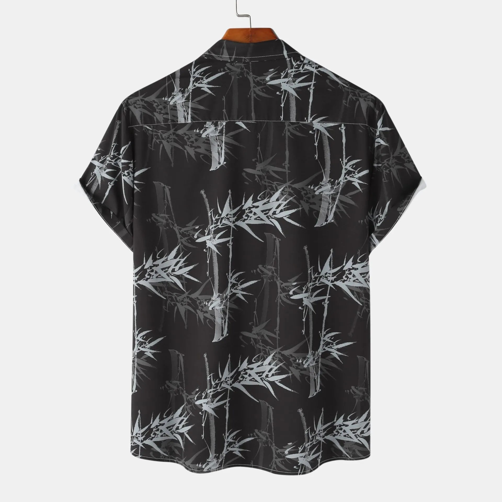 Men's Printed Short Sleeve Button-Up Shirt