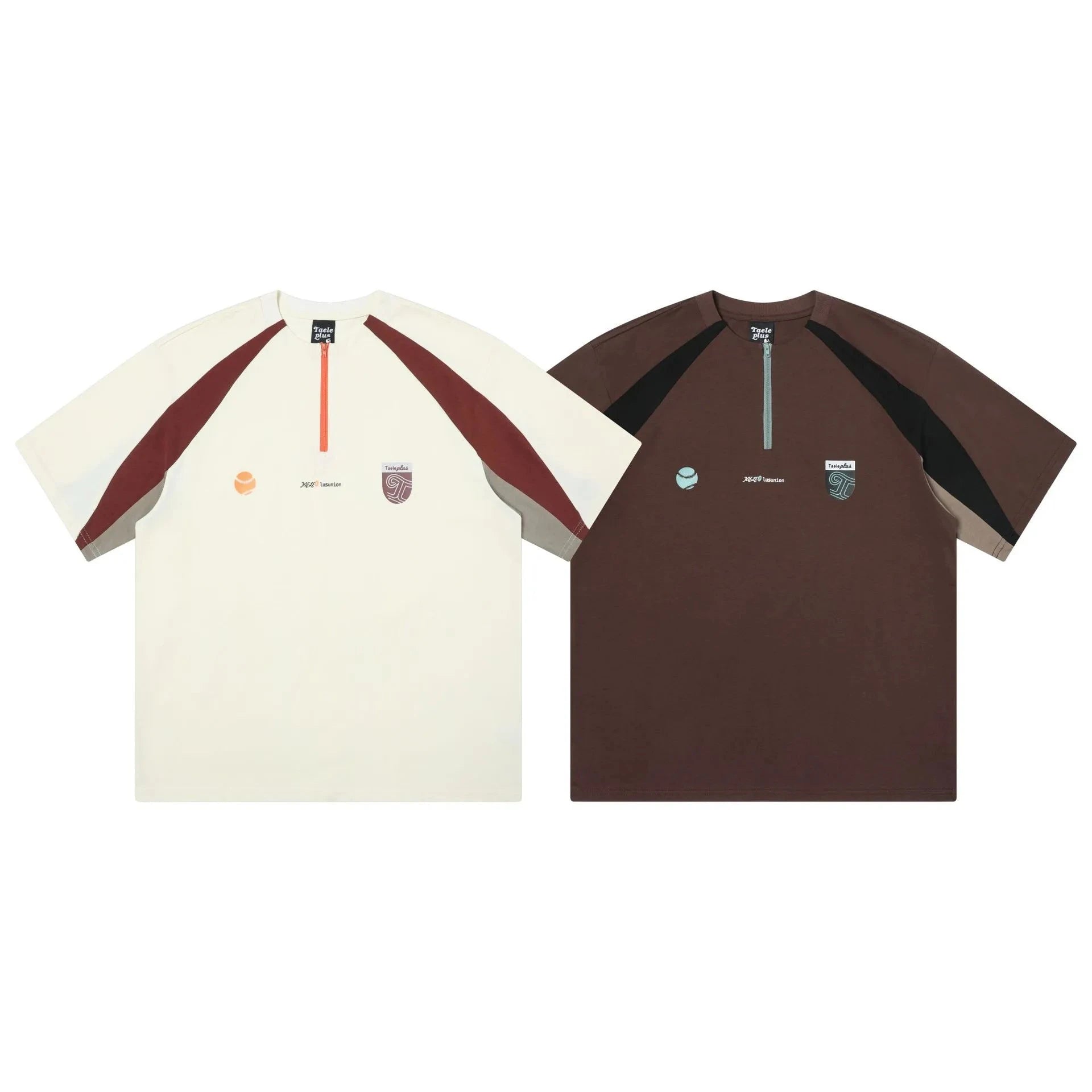 Men's Quarter Zip Short Sleeve T-Shirt