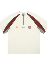 Men's Quarter Zip Short Sleeve T-Shirt Apricot / M