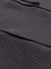 Men's Ribbed Lace-Up Short Sleeve T-Shirt