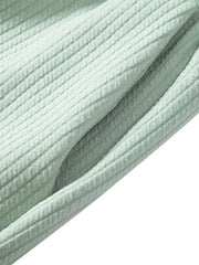 Men's Ribbed Short Sleeve Shirt and Shorts Set