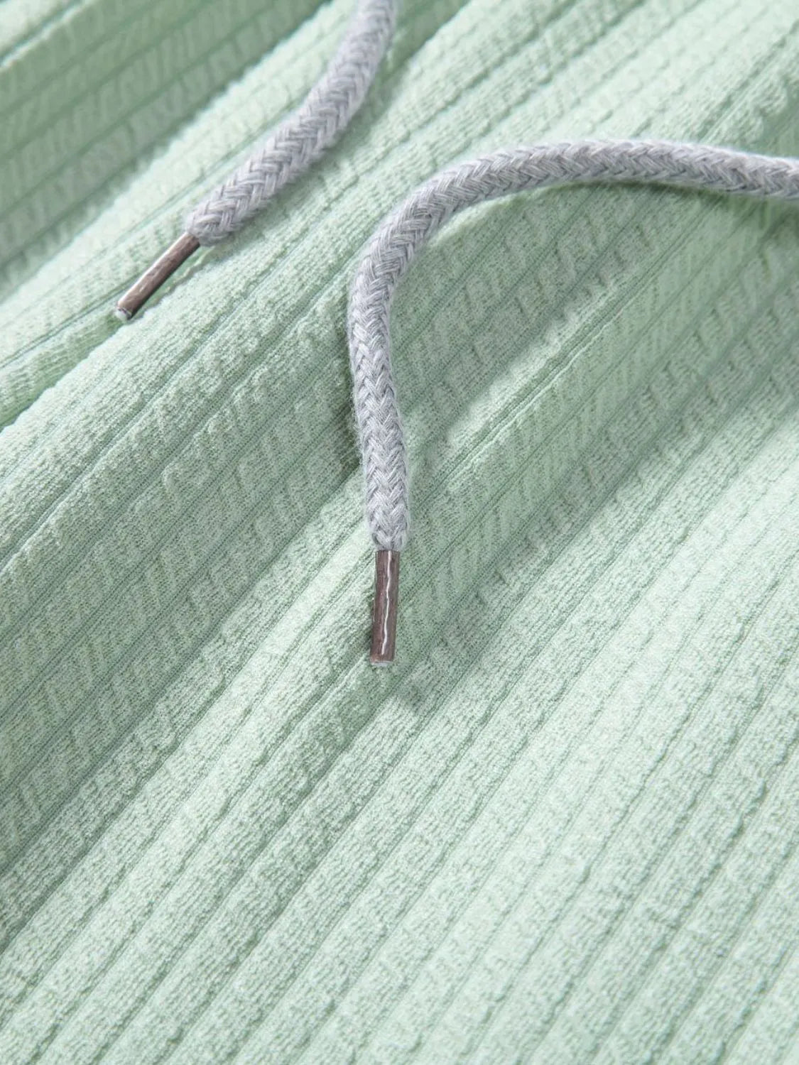 Men's Ribbed Short Sleeve Shirt and Shorts Set