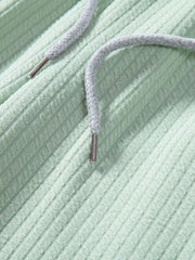 Men's Ribbed Short Sleeve Shirt and Shorts Set