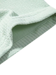 Men's Ribbed Short Sleeve Shirt and Shorts Set