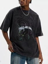 Men's Round Neck Half Sleeve T-Shirt Black / M