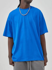 Men's Round Neck Half Sleeve T-Shirt Color Blue-rep / S