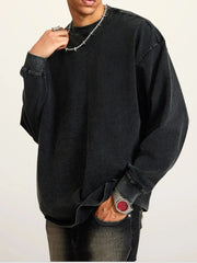 Men's Round Neck Long Sleeve T-Shirt