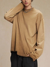 Men's Round Neck Long Sleeve T-Shirt Nonsense Coffee / S