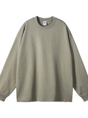 Men's Round Neck Long Sleeve T-Shirt Sage / S