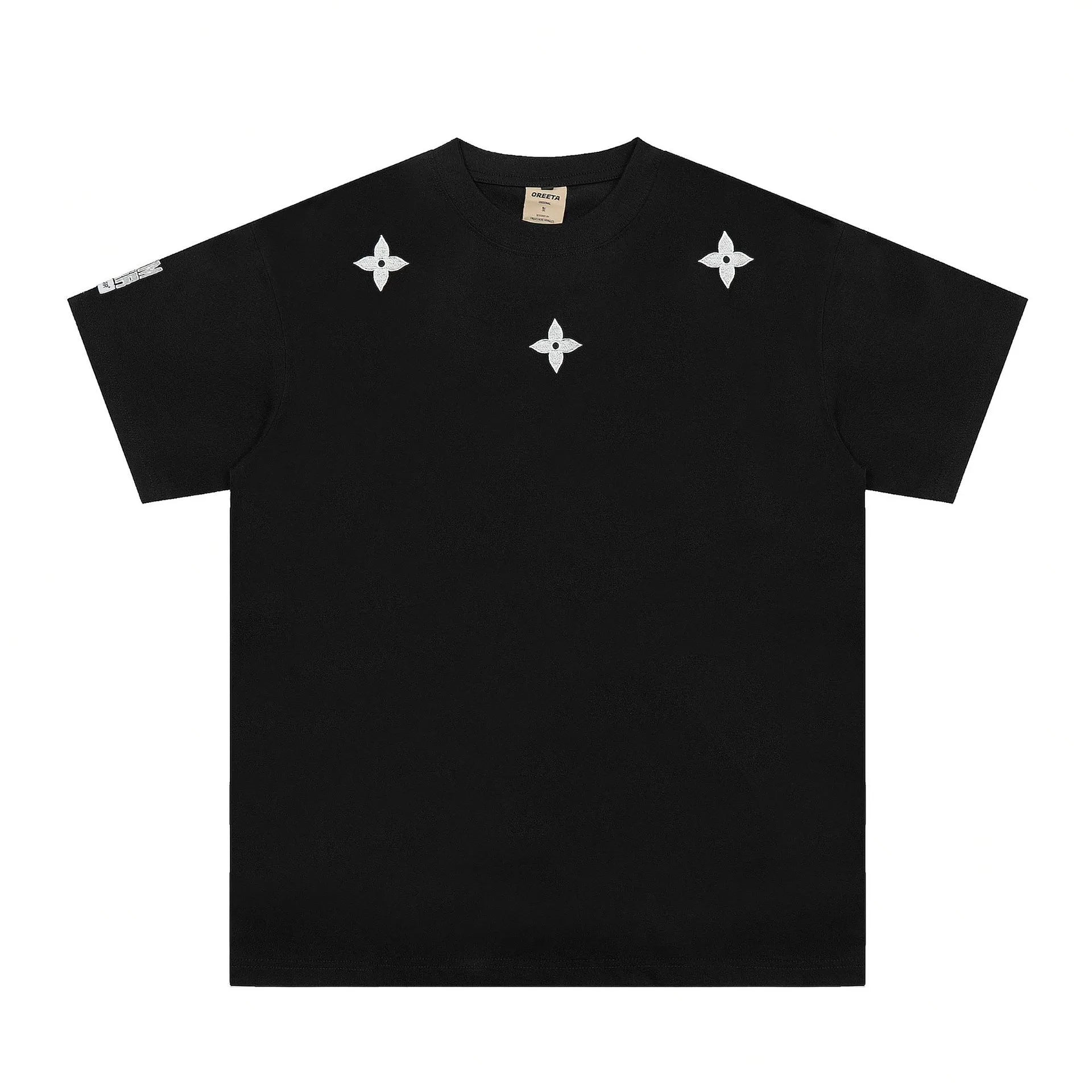 Men's Round Neck Short Sleeve T-Shirt Black / M
