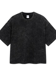 Men's Round Neck Short Sleeve T-Shirt Black / S