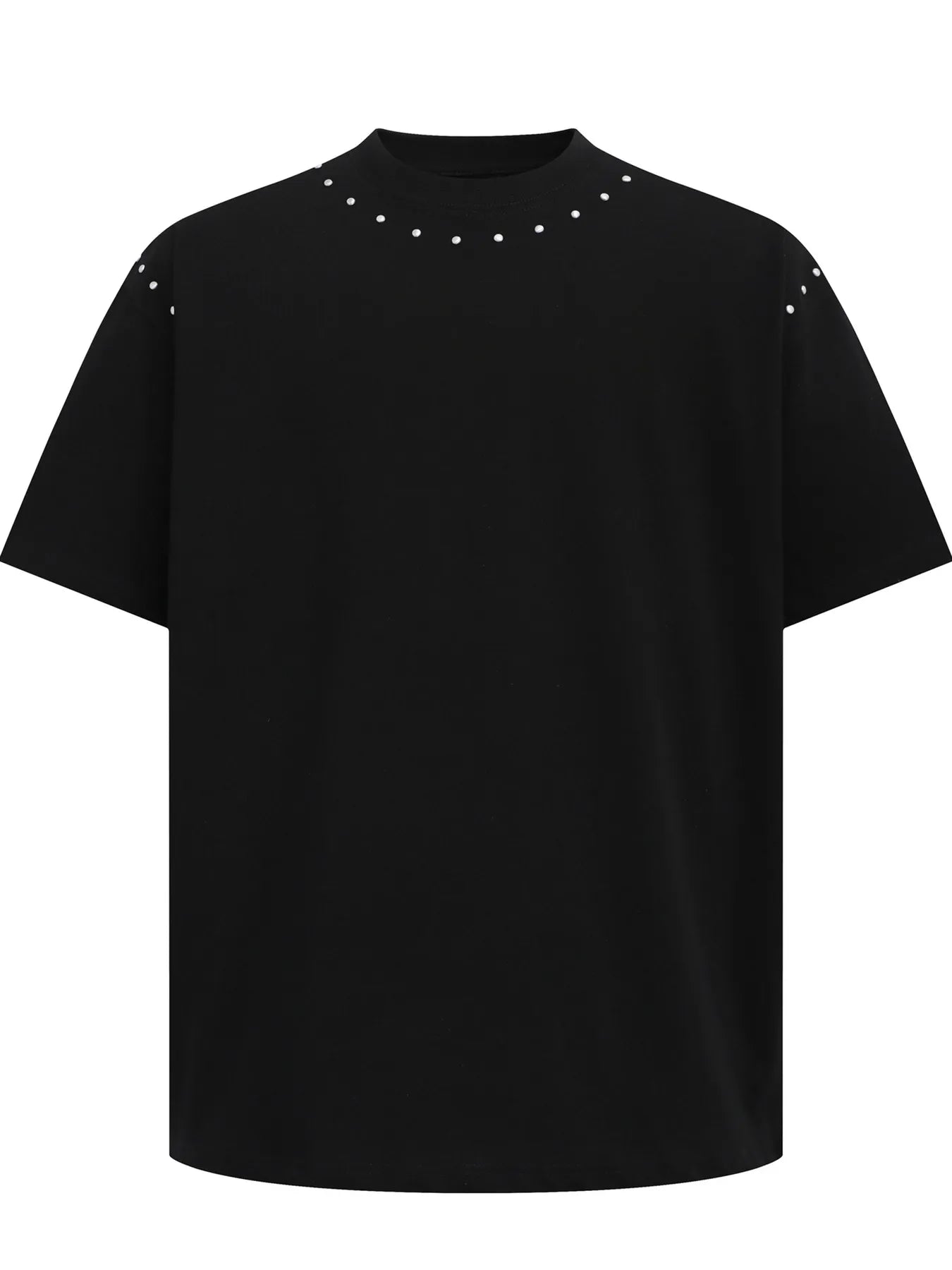 Men's Round Neck Short Sleeve T-Shirt Black / S