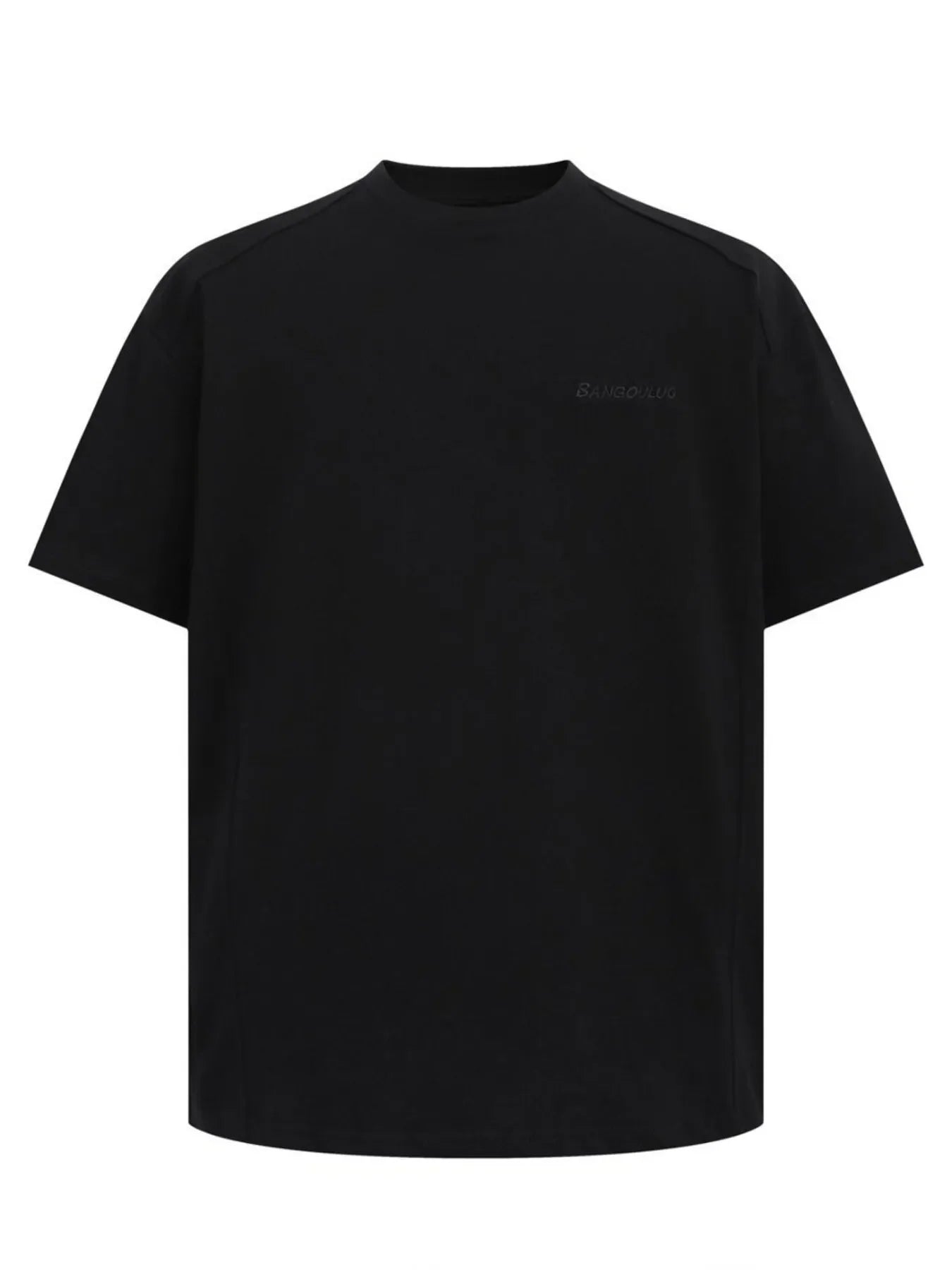 Men's Round Neck Short Sleeve T-Shirt Black / S