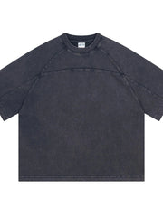 Men's Round Neck Short Sleeve T-Shirt Dark Navy / S