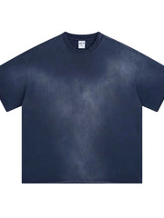 Men's Round Neck Short Sleeve T-Shirt Dusty Blue / S