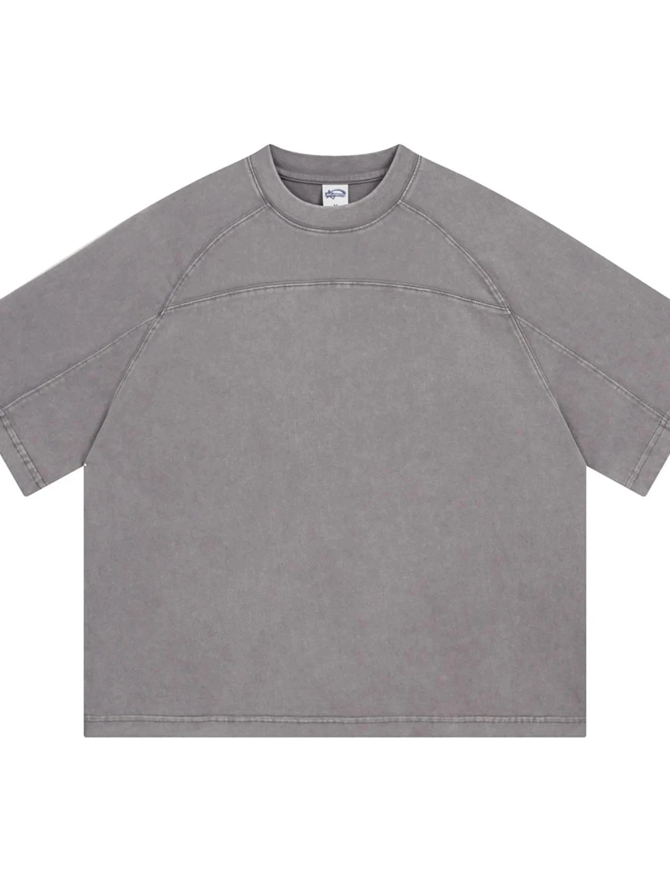 Men's Round Neck Short Sleeve T-Shirt Gray / S