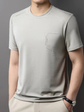 Men's Round Neck Short Sleeve T-Shirt Ivory / 165