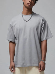 Men's Round Neck Short Sleeve T-Shirt Leaching / S