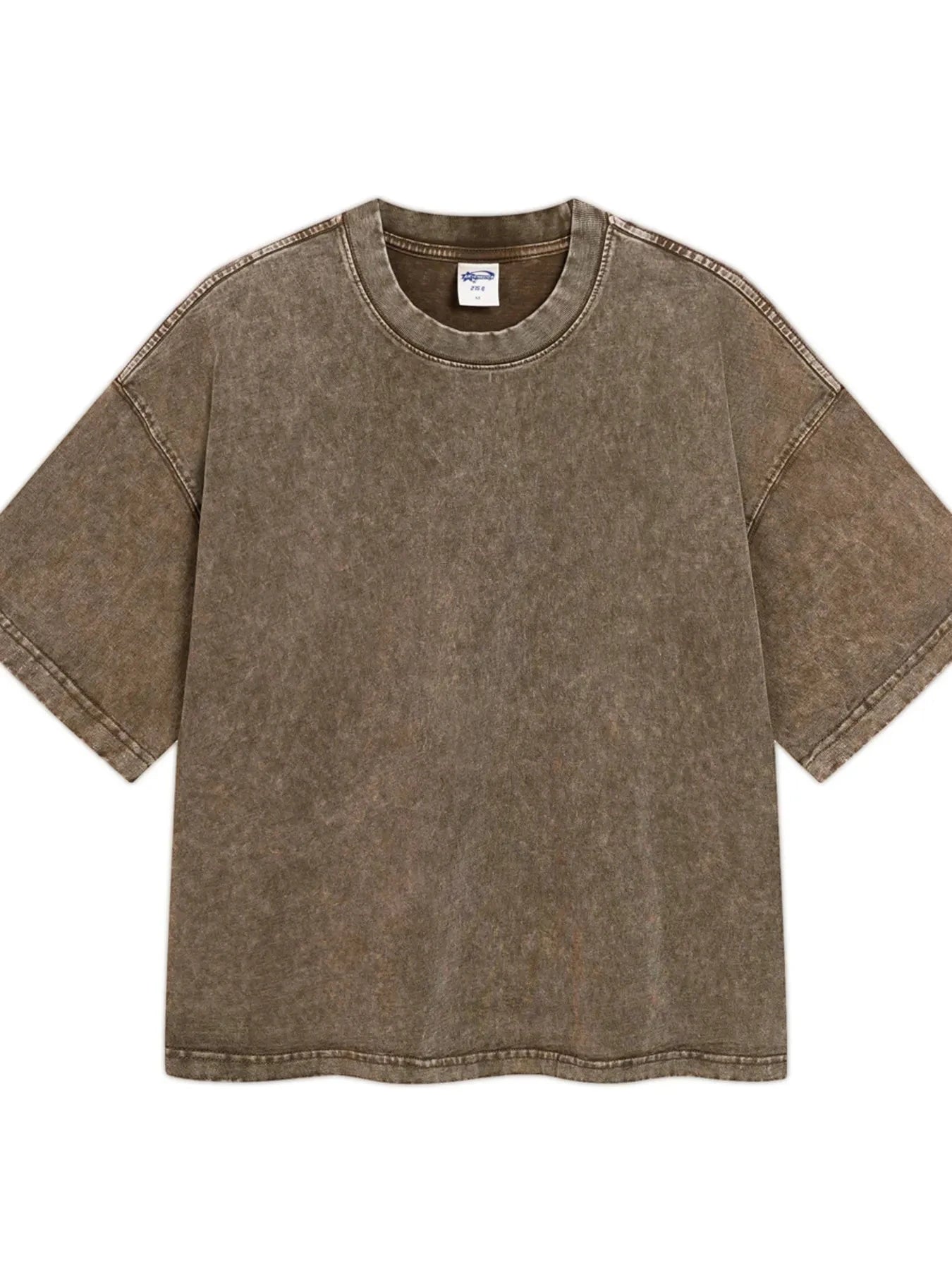 Men's Round Neck Short Sleeve T-Shirt Taupe / S