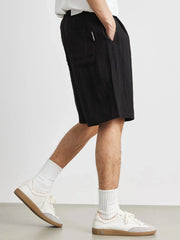 Men's Ruched Shorts with Pockets