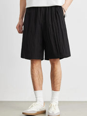 Men's Ruched Shorts with Pockets