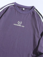 Men's Side Striped Long Sleeve Sweatshirt