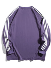 Men's Side Striped Long Sleeve Sweatshirt
