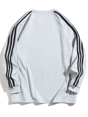 Men's Side Striped Long Sleeve Sweatshirt