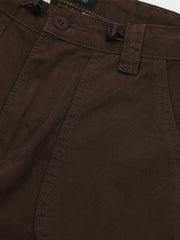 Men's Straight Cargo Jeans with Drawstring Hem