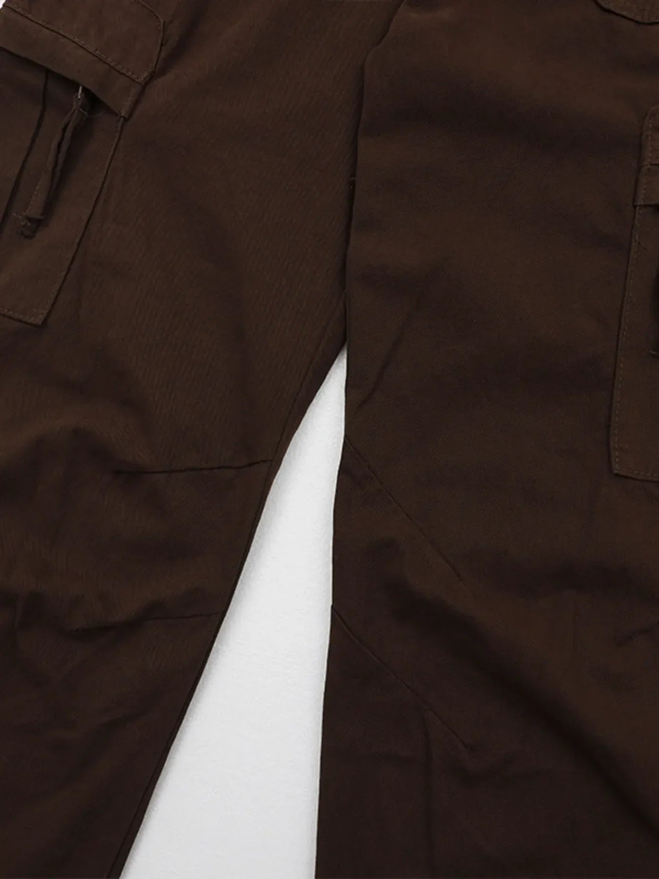 Men's Straight Cargo Jeans with Drawstring Hem