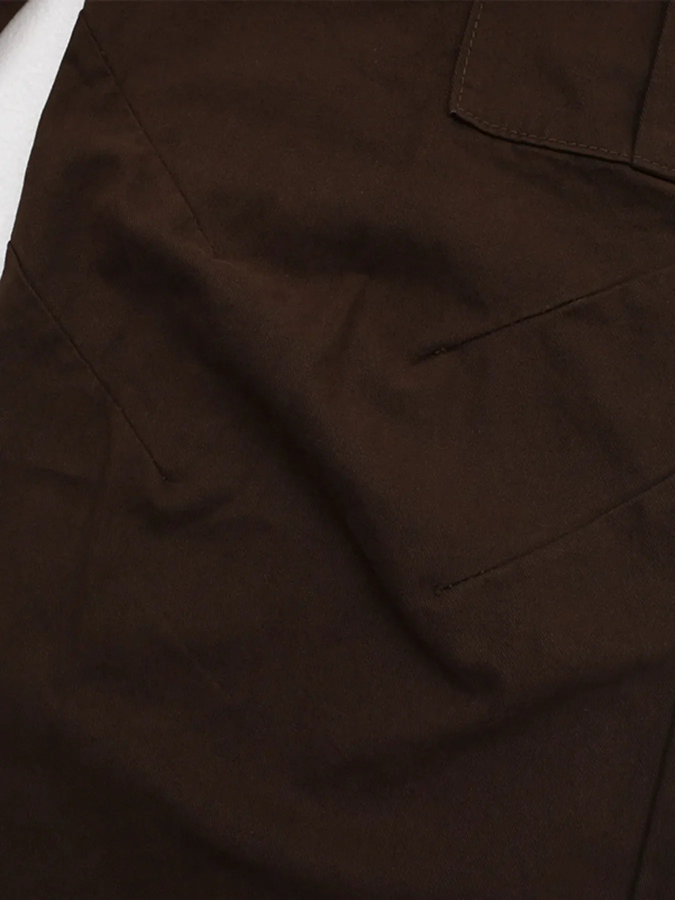 Men's Straight Cargo Jeans with Drawstring Hem