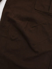 Men's Straight Cargo Jeans with Drawstring Hem