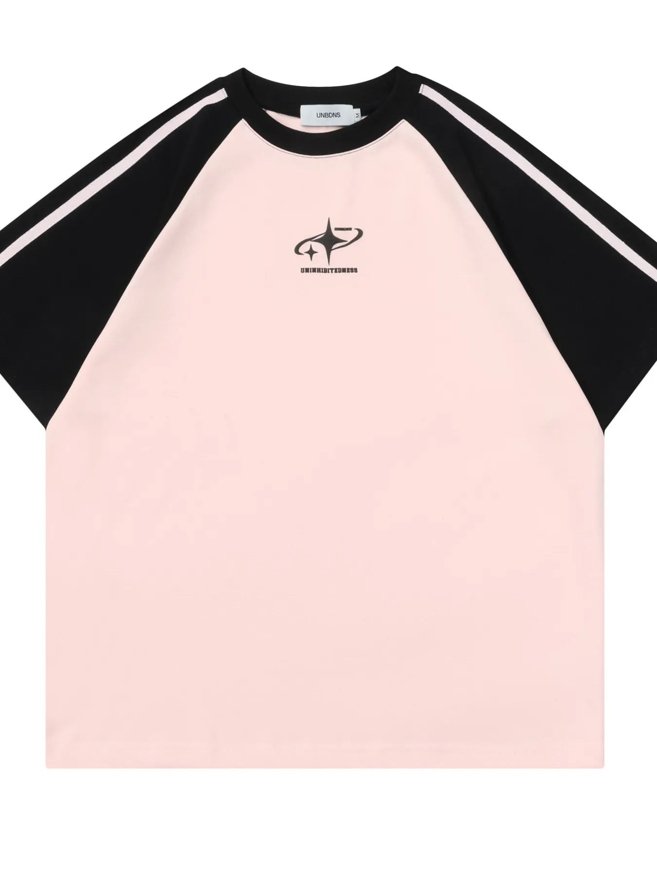 Men's Stripe Round Neck Short Sleeve T-Shirt Pink / S