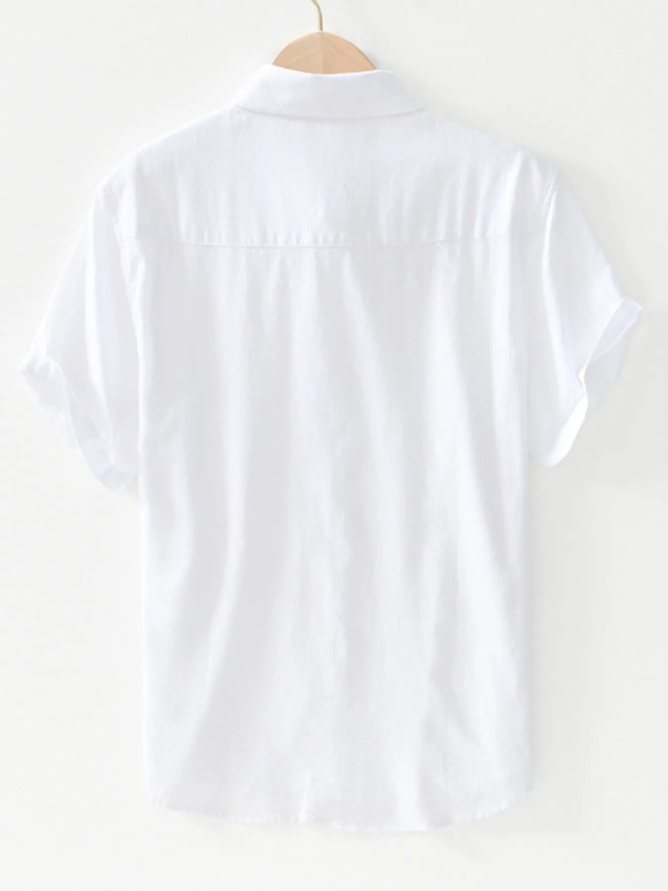 Men's Striped Button Front Short Sleeve Shirt