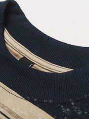 Men's Striped Long Sleeve Sweatshirt