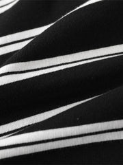 Men's Striped Round Neck Long Sleeve T-Shirt