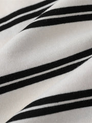 Men's Striped Round Neck Long Sleeve T-Shirt