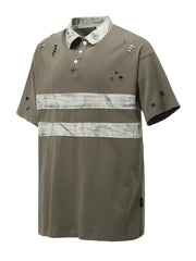 Men's Striped Short Sleeve Polo