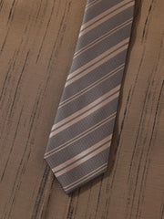 Men's Striped Short Sleeve Shirt with Tie