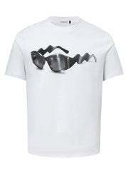 Men's Sunglasses Graphic Round Neck Short Sleeve T-Shirt White / S