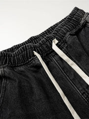 Men's Vintage Patchwork Camo Denim Shorts