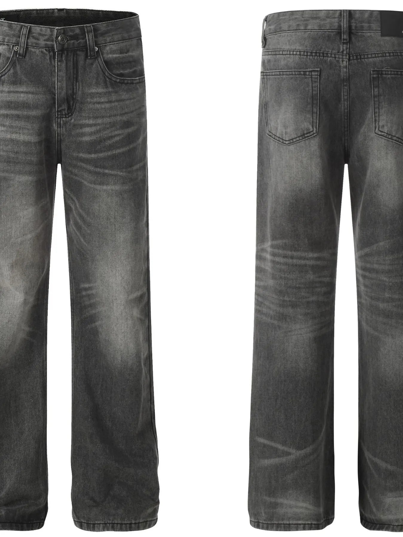 Men's Vintage Washed Straight Leg Jeans