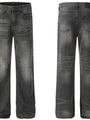 Men's Vintage Washed Straight Leg Jeans