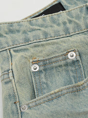 Men's Vintage Washed Wide Leg Jeans