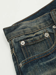 Men's Wash Straight Leg Jeans