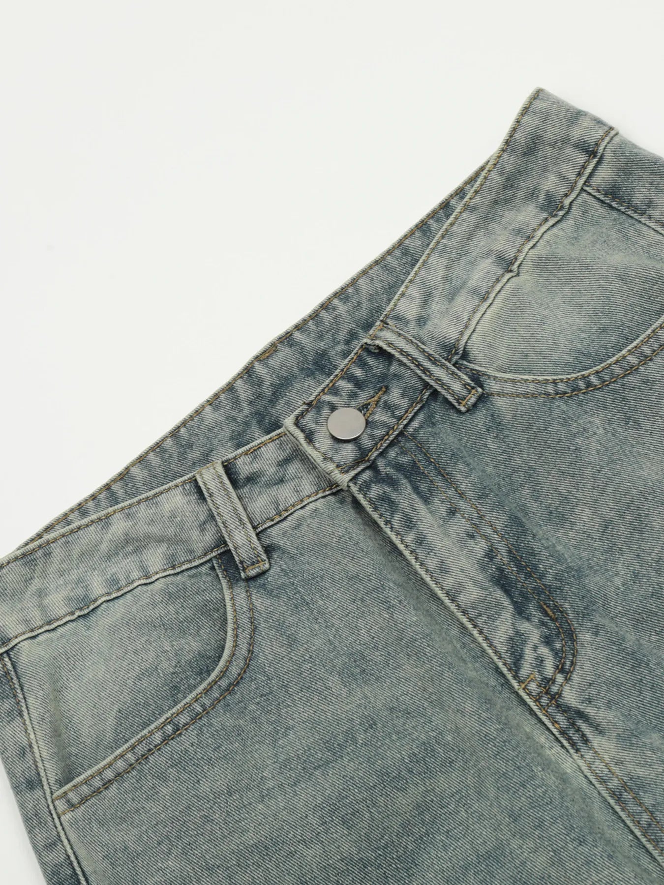 Men's Wash Wide Leg Cargo Jeans
