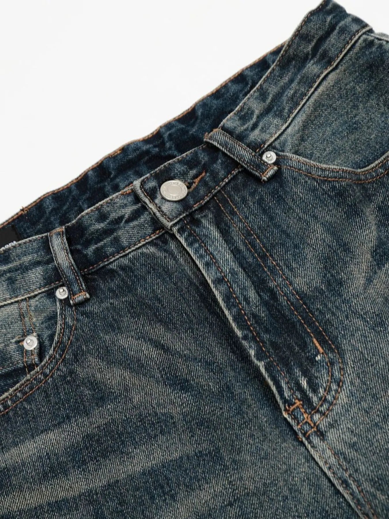 Men's Wash Wide Leg Jeans