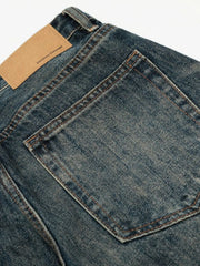 Men's Wash Wide Leg Jeans